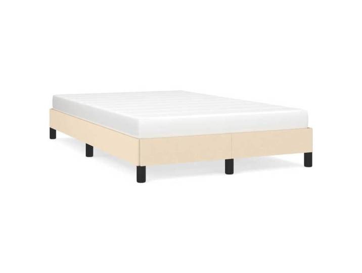 Cadre de lit - VIDAXL - Promotion d'octobre - Crème - 120x190 cm - Tissu durable