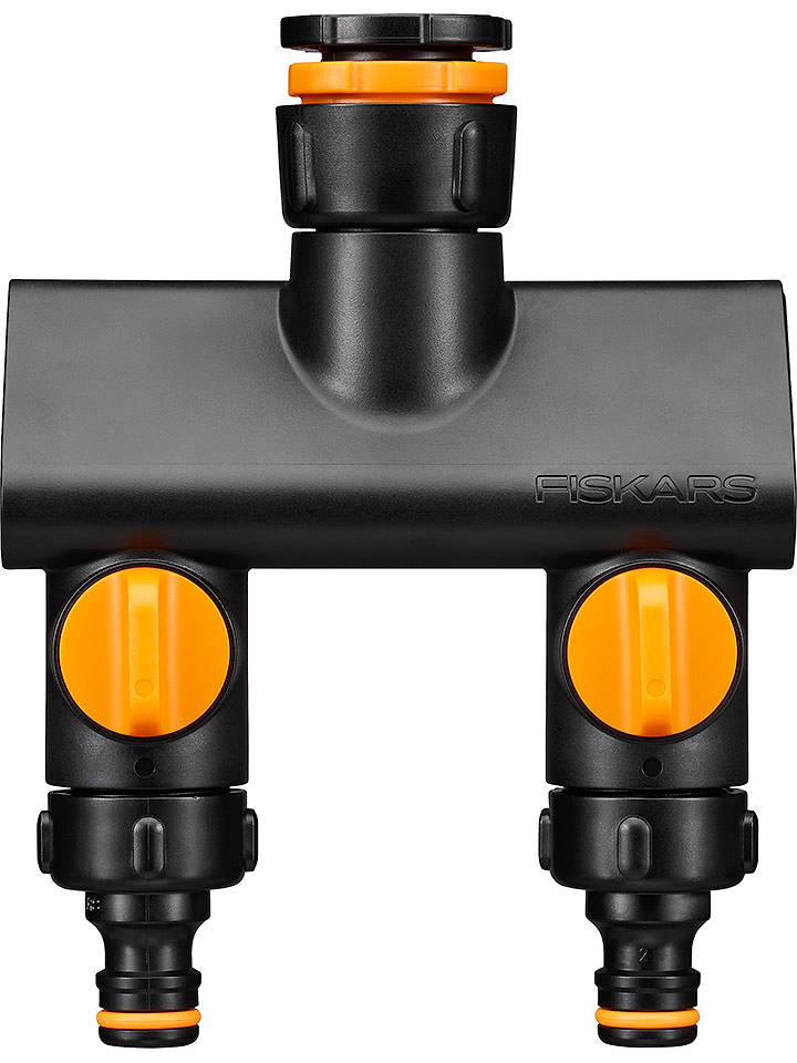 Fiskars 2-Wege-Ventil "Comfort" in Schwarz/ Orange - onesize
