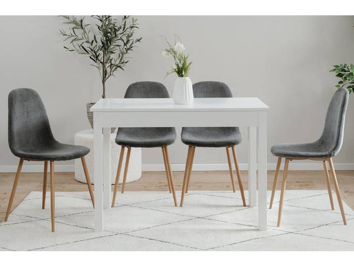 Esstisch Galatan 110cm Weiß/Weiß