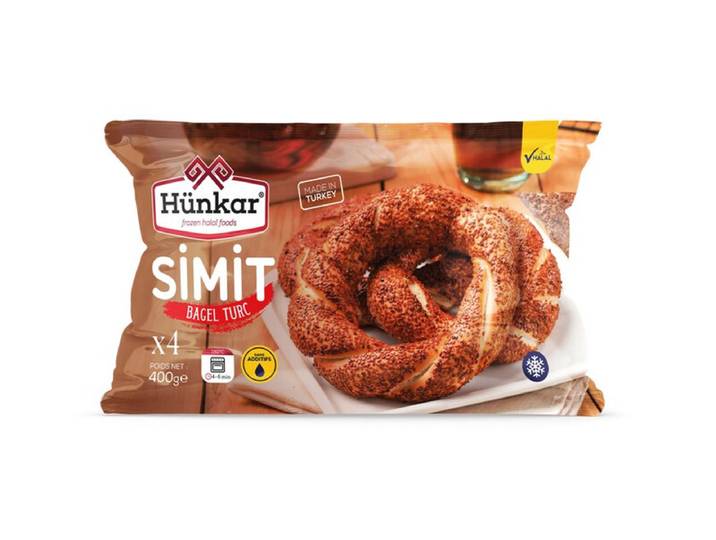 HÜNKAR Pain simit au sésame x4 - 400 g