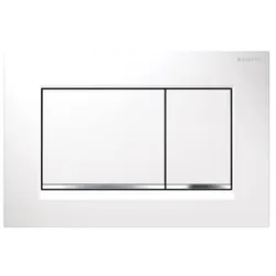 Geberit Betätigungsplatte Sigma 30 Weiß/Chrom