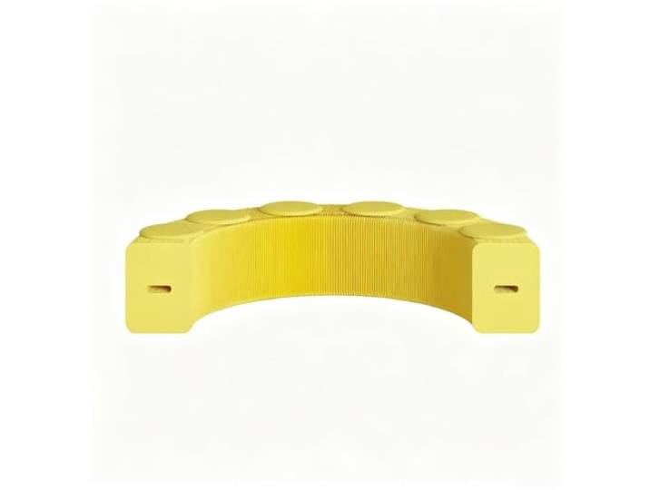 HSHBGS Klapphocker, Akkordeon, Kraftpapier, Fußhocker, Moderne Möbel Tragbarer Stuhl, 660 Pfund schwere Tragfähigkeit, platzsparend for Zuhause, Schlafzimmer(Yellow,6-seater(200~300cm))