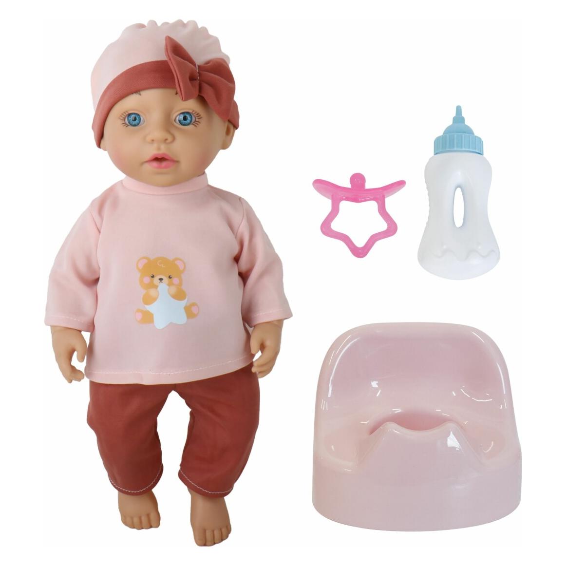 Amia Trink- und Nässpuppe "Rosy" 40 cm, mit Zubehör (0050308456)