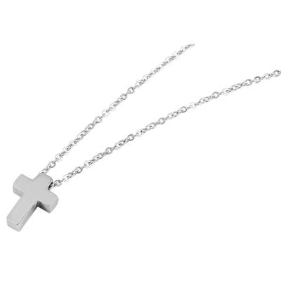 Kette ohne Anhänger ADELIA´S "Halskette mit Anhänger – Kreuz aus Edelstahl", silber, Halsketten, Damen, 40cm, Edelstahl, Schöne Geschenkidee zum einfach so