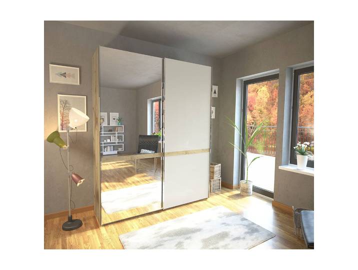 Armoire portes coulissantes Barcelona II 150 x 217cm Marron
