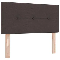 vidaXL LED-Kopfteil mit LED -Streifenleuchten Dunkelbraun 80 cm Stoff
