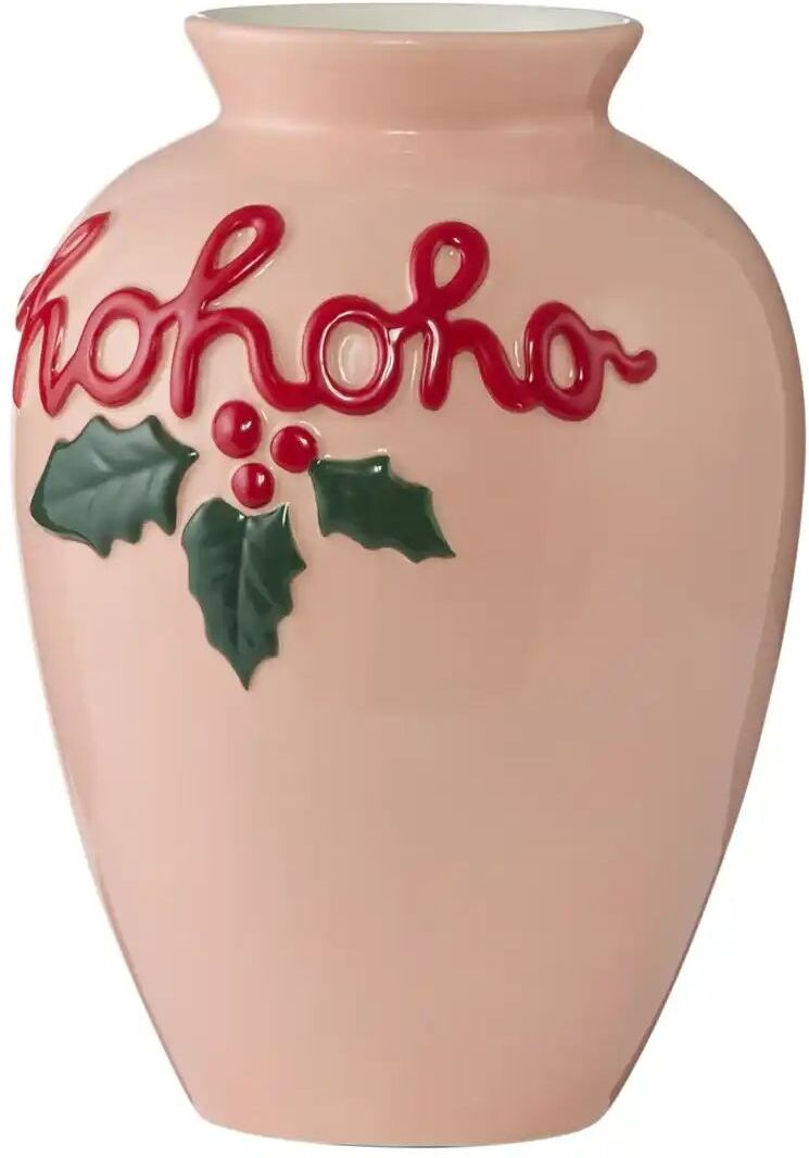 HOME STORY Vase Ho Ho Ho   ¦ rosa/pink ¦ Dolomite ¦ Maße (cm): B: 16,1 H: 22,1