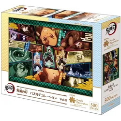 Demon Slayer Puzzle – Kimetsu no Yaiba Vol. 8, 500 Teile mit Tanjirō, Zenitsu & Inosuke, inkl. Deko & Kleber