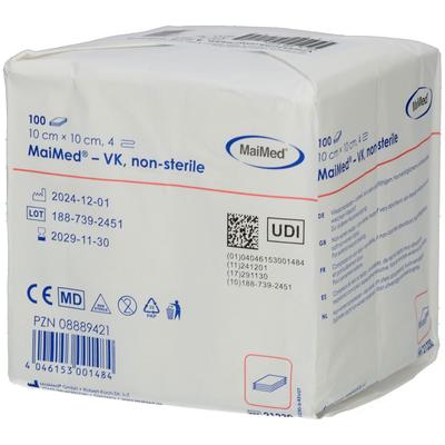 Vliesstoff-Kompressen unsteril 10x10 cm 4fach 100 St Kompressen