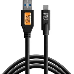 Tether Tools TetherTools TetherPro USB 3.0 To USB-C 15' (4.6m) Black (CUC3215-BLK) (4.60 m), USB Kabel