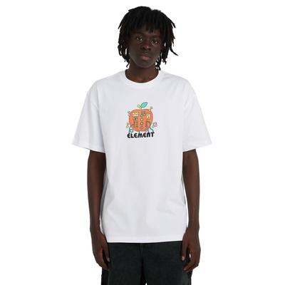 T-Shirt ELEMENT "Sound Of Nature", Herren, Gr. XL, weiß (optic weiß), Obermaterial: 100% Baumwolle., Shirts T-Shirt