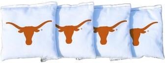 Skip's Garage Texas Longhorns White Cornhole Bags