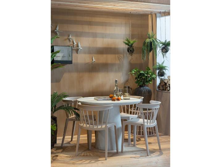 Esstisch Chalet Ø 100cm Weiß/Weiß