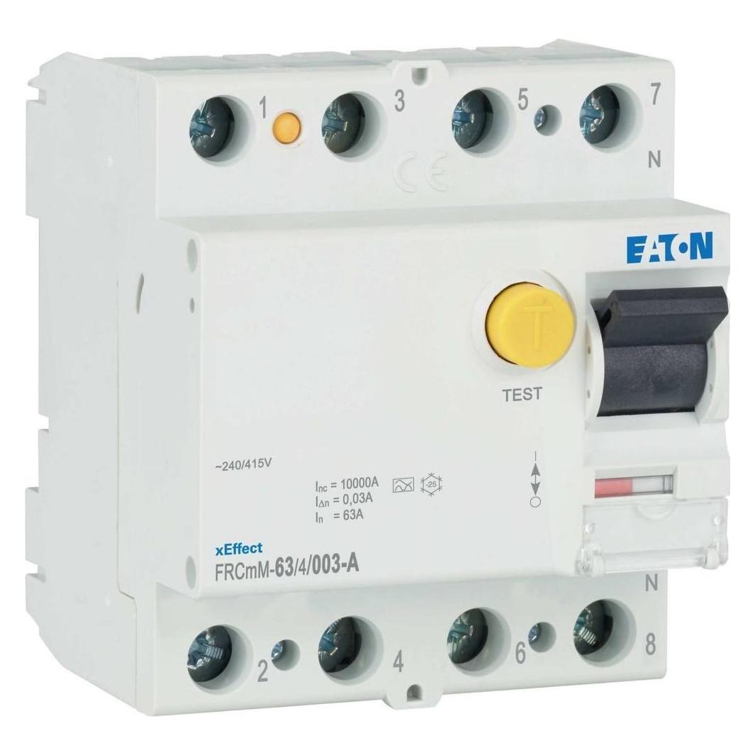 Eaton MOE FRCMM-63/4/003-A FI-Schalter, 63A, 4p, 30mA, Typ A (170334)