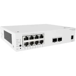 Huawei Switch full managed L2 10 Port • 8x GbE • PoE Budget 32W • 8x PoE at • 2x 2,5GbE SFP • S210-8 (10 Ports), Netzwerk Switch, Schwarz