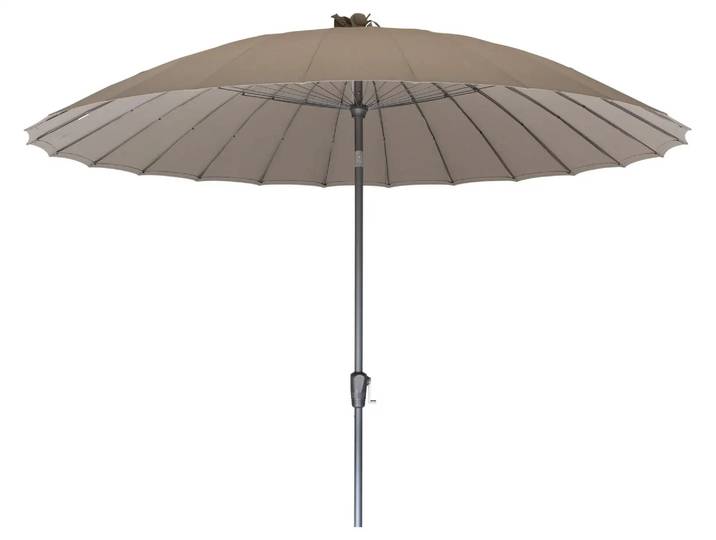 Sonnenschirm, Taupe, Kurbel, Knicker, Durchmesser 300 cm