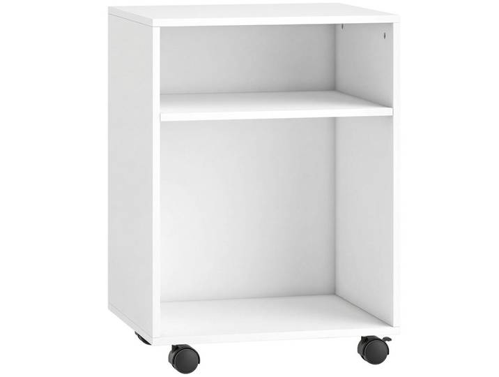 Homcom Druckertisch Spanplatte Weiß, 35x56x40 cm, Wohnzimmer, Wohnzimmertische, Konsolentische