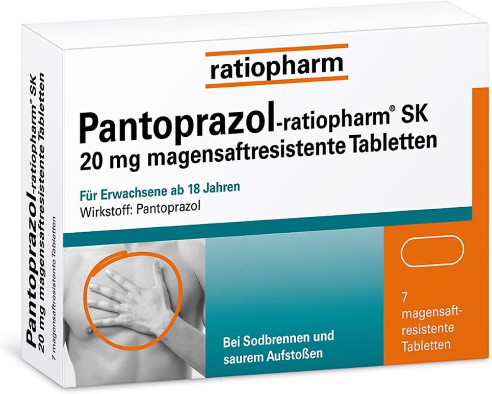 Pantoprazol-ratiopharm® SK 20 mg bei Sodbrennen