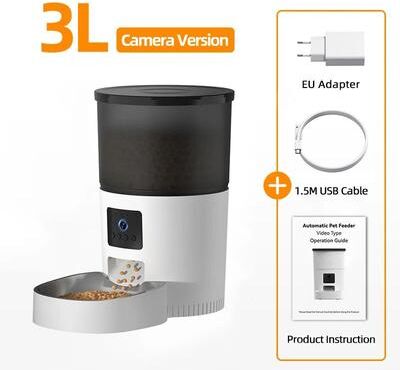 Inspire Essentials ROJECO Smart Automatic Cat Feeder With Camera WiFi Pet Food Dispenser For Cats And Dogs 3l Camera Version