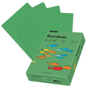 Papyrus Kopierpapier Rainbow 88042673, A4, 80g/qm, intensivgrün, 500 Blatt