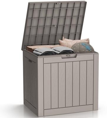 EasyUp Outdoor Patio Storage Resin Lockable Deck Box