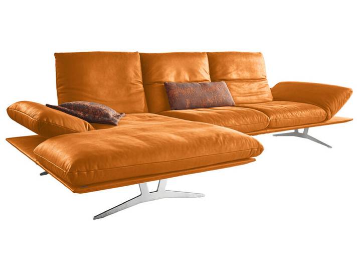Ecksofa FRANCIS L-II India Leder sungelb