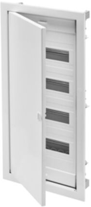 Gewiss Petit tableau de distribution encastré GW40154N 4x12TE avec porte en tôle d'acier (GW40154N)