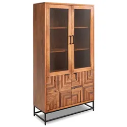 Vitrine Apex Holz Orange Mango