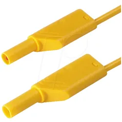MLS WS 200-2 GE - Messleitung, 2,5 mm2, 2,0 m, gelb, gesichert, stapelbar