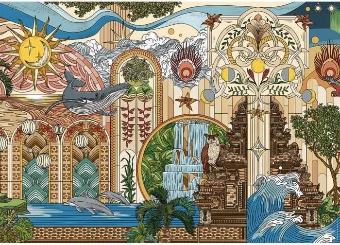 Ravensburger Puzzel De tuin van dromen 1500 stukjes