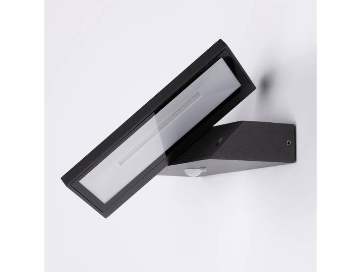 Außenwandleuchten Prim 18 x 3 x 18cm Grau/Anthrazit