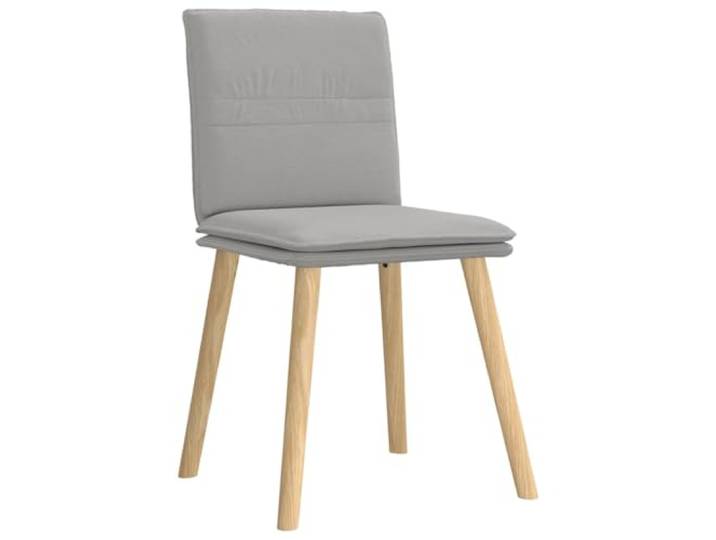 KTHLBRH Esszimmerstühle 4 Stück Wolkengrau aus Stoff Gestell aus Metall und Holz, dichter Schaumstoff, 110 kg, für Esszimmer