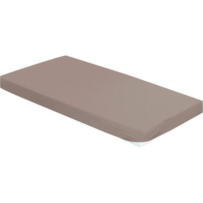 Spannbettlaken BIERBAUM "Jersey", grau (stein), 1 Stk., Jersey, 180-200x200-220 30cm, Jersey, Obermaterial: 95% Baumwolle, 5% Elasthan, Bettlaken, Spannbettlaken, 95 % Baumwolle und 5 % Elasthan für optimale Weichheit und Dehnbarkeit