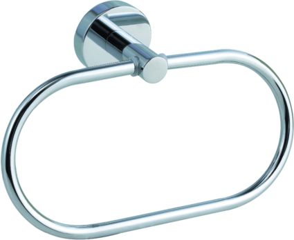 Nie wieder Bohren nwb Handtuchring Pro 020 P02207 chrom, mit Befestigungstechnik zum Kleben