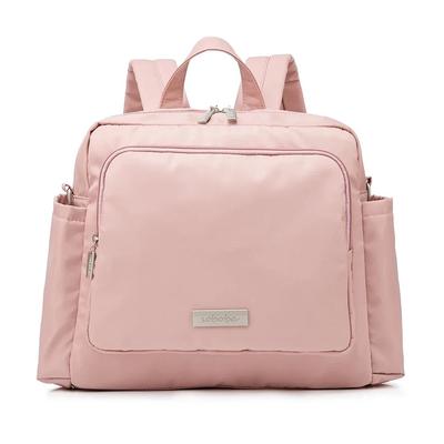 Multi Function Diaper Backpack With Waterproof Design & Large Capacity Storage pink
