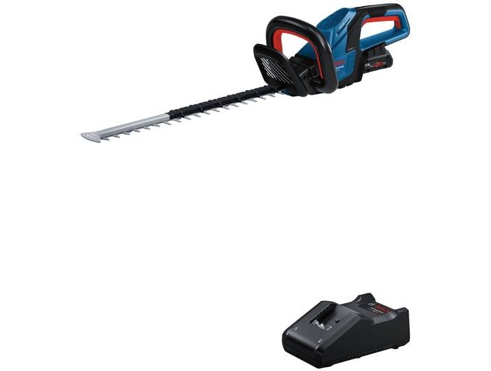 Akku-Heckenschere BOSCH PROFESSIONAL »GHE 18V-50 Professional« , blau, Gartenscheren-Maschinen, Akku-Heckenschere, ohne Akku, ohne Ladegerät