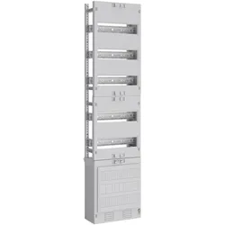 ABN ABNPV107C02 Verteilerfeld 1V mit Schienen, AnKlemmen 1V5, 5-polig, BxH: 250x1050mm