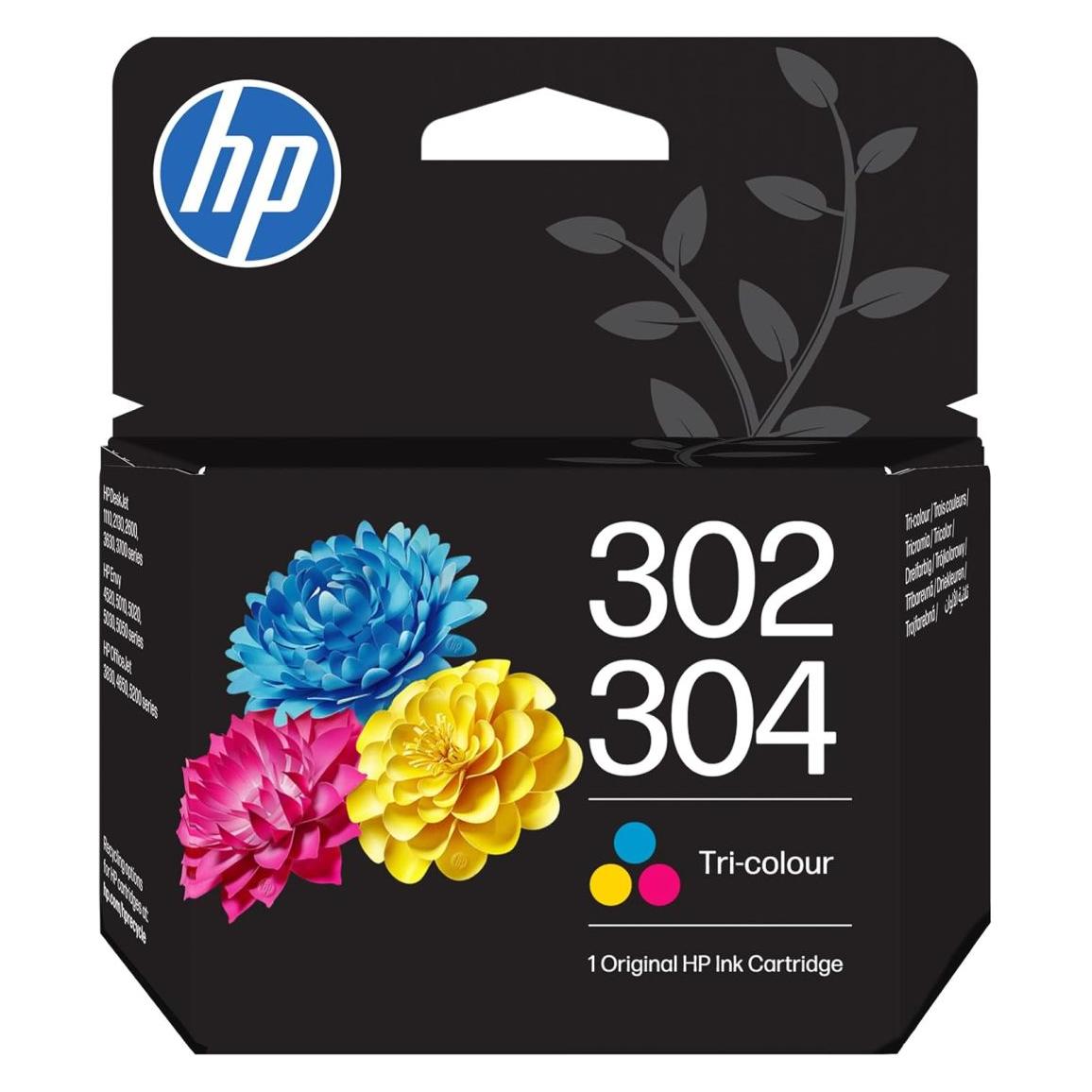 HP Hewlett-Packard 302/304 Tri-color Original Ink Crtg, 302/304 (B7RT6AE#LS2)