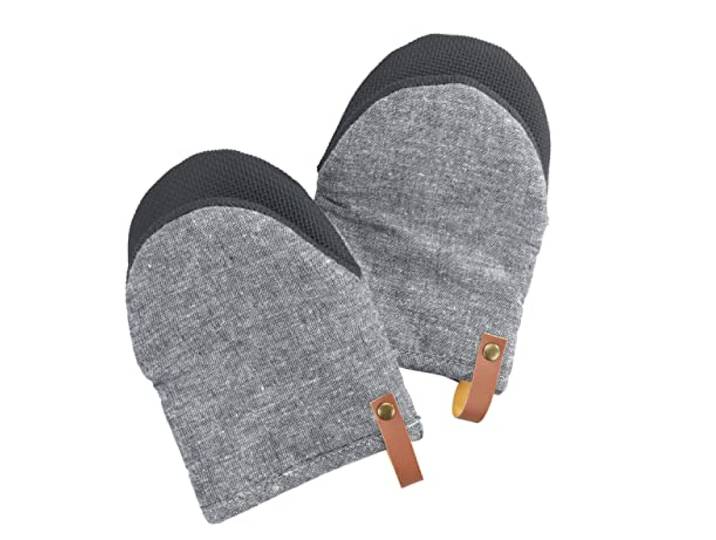 WENKO Topfhandschuhe Mod. Ada Mini, 1 Paar Kochhandschuhe mit Handflächen aus Neopren für einen sicheren Umgang mit heißen Backblechen, Formen und Töpfen, waschbar, (BxHxT): 14 x 19, 5 cm