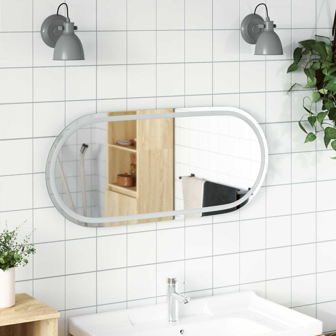 Brayden Studio Rectangle Mirror Transparent 100cm H x 45cm W