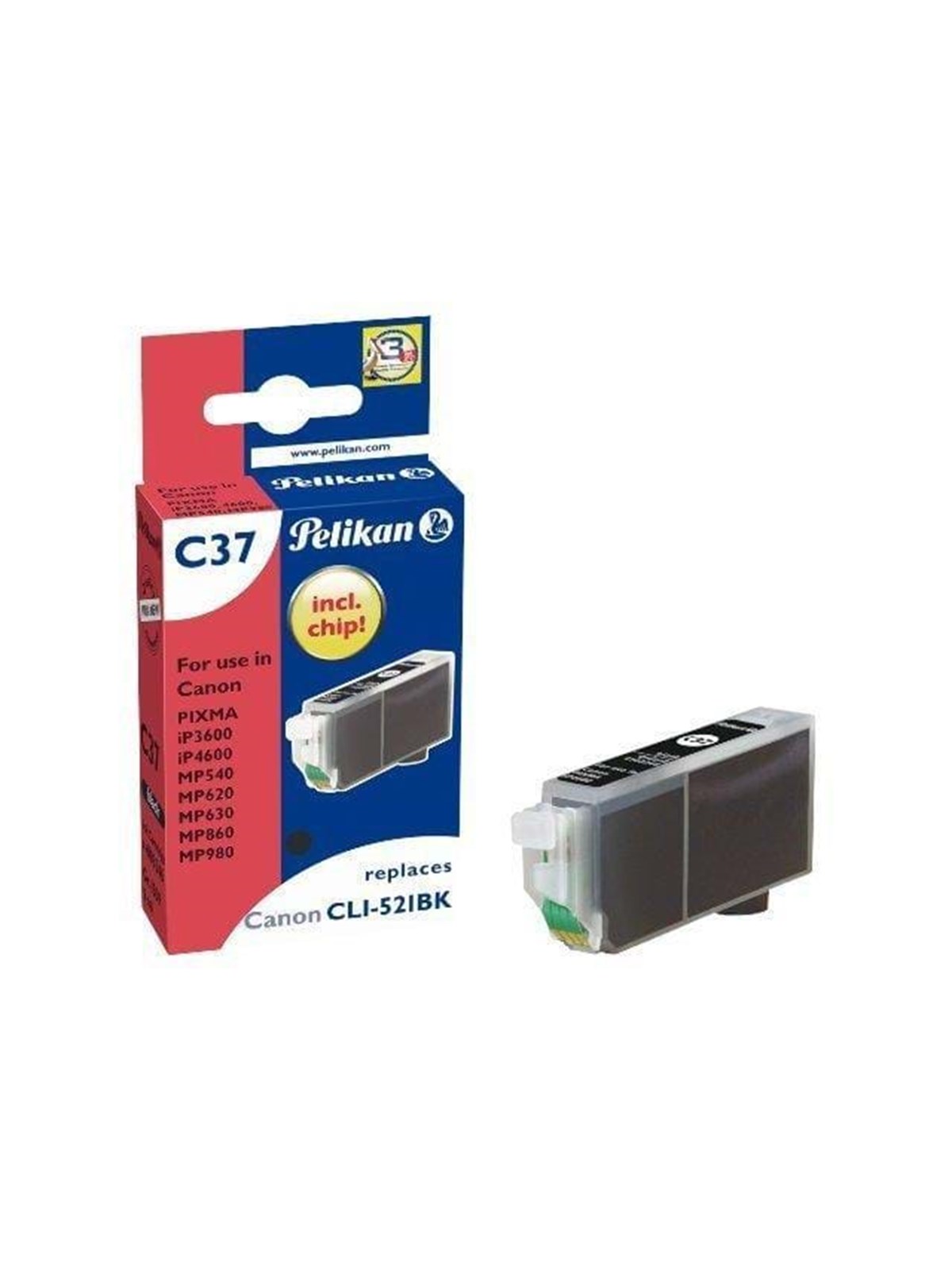 Pelikan C37 - Tintenpatrone Schwarz