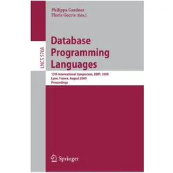Database Programming Languages, Fachbücher von Floris Geerts, Philippa Gardner