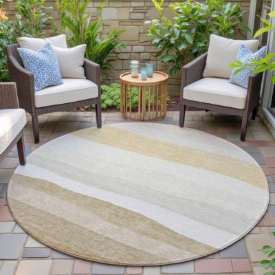 Addison Rugs Machine Washable Indoor/Outdoor Striped Meli Chantille Rug