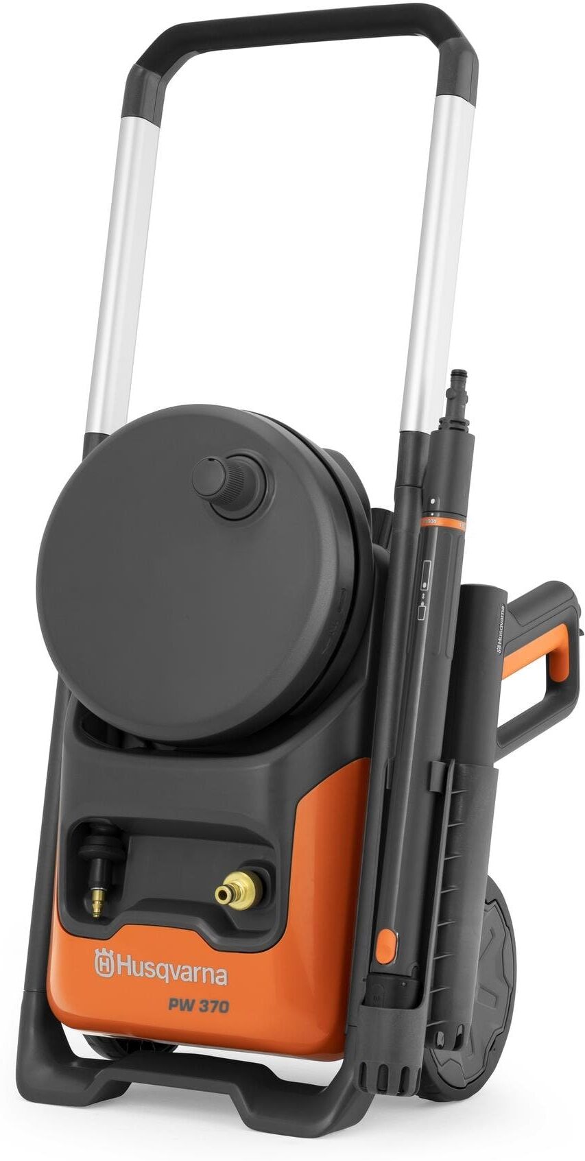 Hochdruckreiniger HUSQVARNA "PW 370", orange (orange, schwarz), Hochdruckreiniger, Hochdruckreiniger, Premium-Hochdruckreiniger, der für die Reinigung aller Aussenflächen orange, schwarz Einheitsgröße