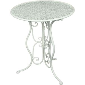 Garden-Pleasure Bistrotisch LASCAR, altweiß, wetterfest, rund, Metall, (Ø/H) 60 x 70 cm