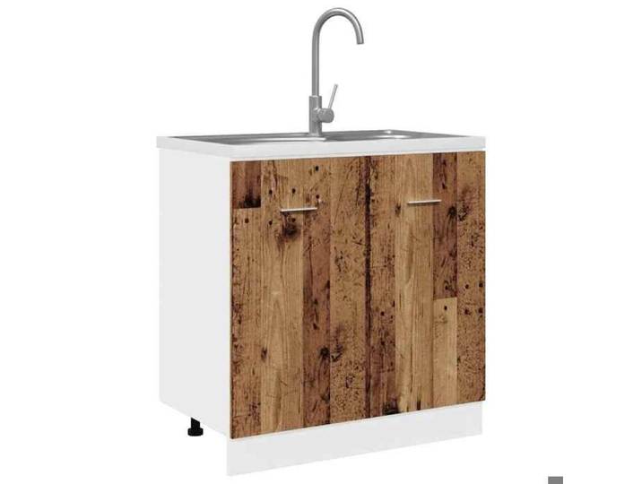 73138 Meuble sous-évier  Lyon  Bois ancien 80x46x81 5 cm Bois d'ingénierie（Printemps/été soldes）