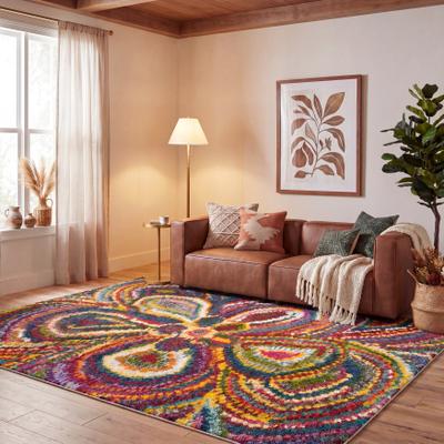SAFAVIEH Fiesta Shag Jada Abstract Floral Rug