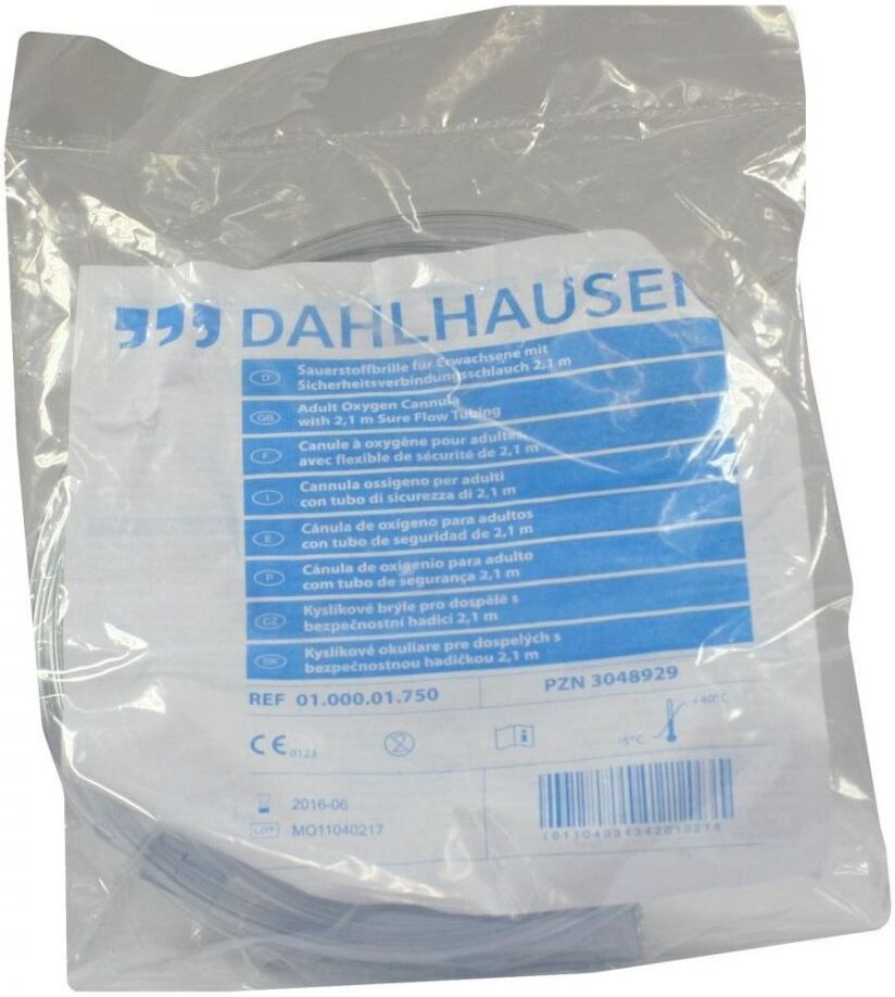 Sauerstoffbrille für Erwachsene mit Schl.213 cm