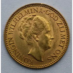 Goldmünze 10 Gulden "Wilhelmina" verschiedene Jahrgänge (Niederlande)