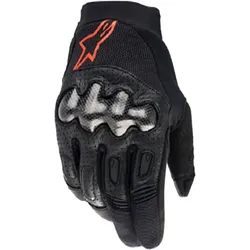 Alpinestars Megawatt, Handschuhe - Schwarz/Neon-Rot - L